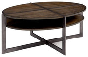 Contemporary Coffee Table, Dark Oak