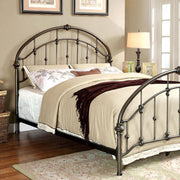 Eastern King Bed with Rope Knot Detailing, Bronze