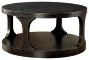 Transitional Coffee Table, Antique Black