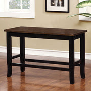 Black And Cherry Counter Height Bench