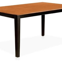 Black And Cherry Rectangle Dining Table