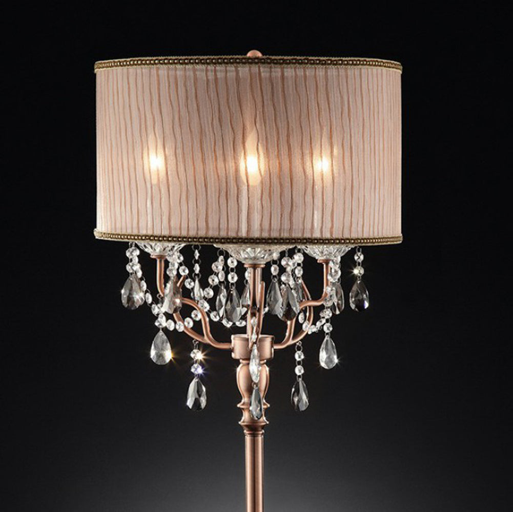 Crystal Lamp With Antler Design Table Lamp