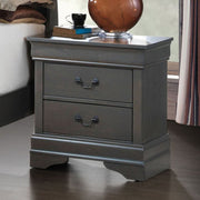 Contemporary Style Night Stand,Gray