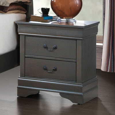 Contemporary Style Night Stand,Gray