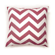 Contemporary Pillow, Red Chevron, Set of 2