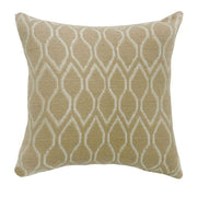 Contemporary Big Pillow With fabric, Beige Finish, Set of 2