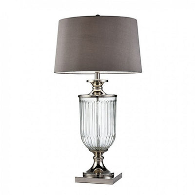 Contemporary Glass Table Lamp, Translucent