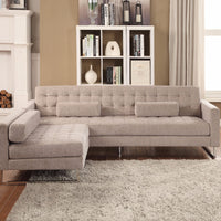 Classy Sofa In Beige Fabric