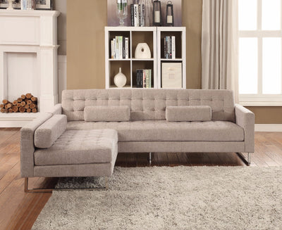 Classy Sofa In Beige Fabric