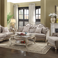 Majestic Sofa with 5 Pillows, Beige