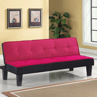 Flannel Fabric Adjustable Sofa, Pink