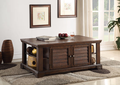 Lovely Coffee Table, Dark Oak Brown