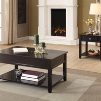 Traditional Looking Coffee Table with Lift Top, Black