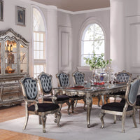 Imperial Dining Table, Antique Platinum