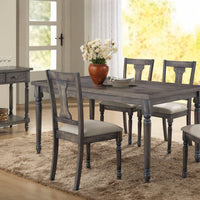 Weathered Looking Dining Table, Gray