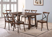 Amiable Dining Table, Dark Oak Brown