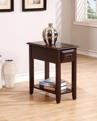 Astounding Side Table, Dark Cherry Brown