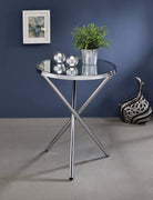 Sophisticated Side Table, Mirror & Chrome
