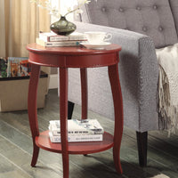 Trendy Side Table, Red