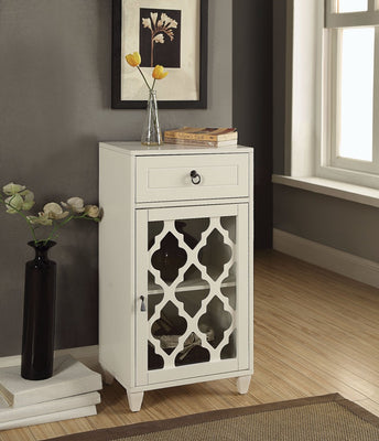 Faddish Side Table, White