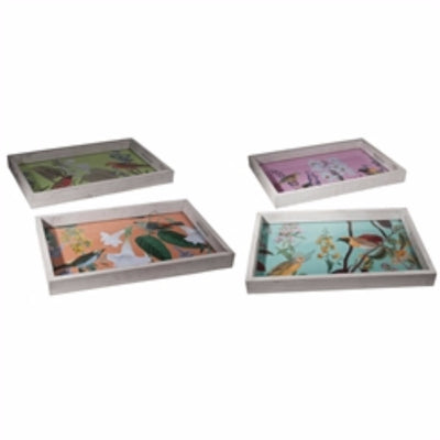 Magnanimous Rectangular Trays,  Multi-Color, Set Of 4