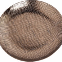 Ceramic Reptile Textured Decorative Plate, Brown