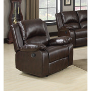 Excellent Relaxing Dark Brown Upholstery Recliner