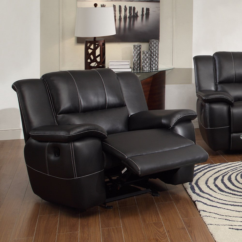 Phenomenal Glider Recliner with Pillow Arms, Black