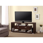 Glamorous Modern Style TV Console, Brown