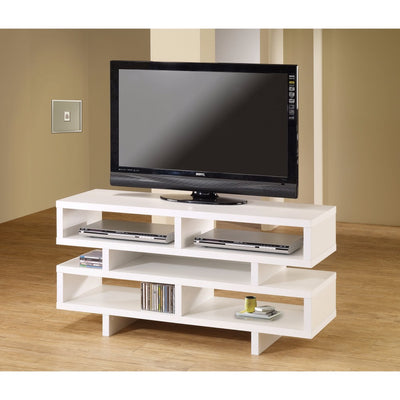 Fabulously Designed White TV Console