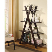 Refreshing Contemporary "X" Bookcase, Brown