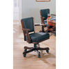 Expedient Upholstered Arm Game Chair, Green And Brown