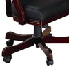 Expedient Upholstered Arm Game Chair, Green And Brown