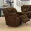 Comfortably Plush Glider Recliner Chair, Brown