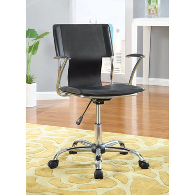 Modern Ergonomic Medium Back Executive  Office Chair, Black