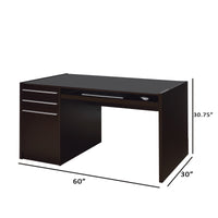 Contemporary Connect-IT Computer Desk, Brown