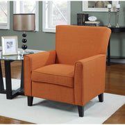 Simple, Rustic Accent Chair, Orange