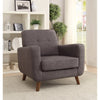 Rustic and Straightforward Accent Chair, Gray