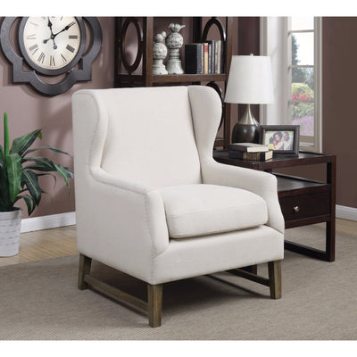 Aesthetically Refined Accent Chair, White
