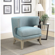 Flawlessly Punctuated Accent Chair, Blue