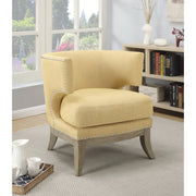 Futuristic Accent Chair, Yellow
