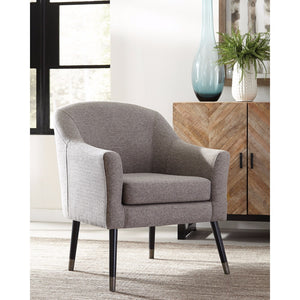 Expertly Structured Accent Chair, Grey