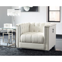 Impressively Styled Chair, White