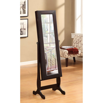 Casual Jewelry Mirror Cheval, Brown