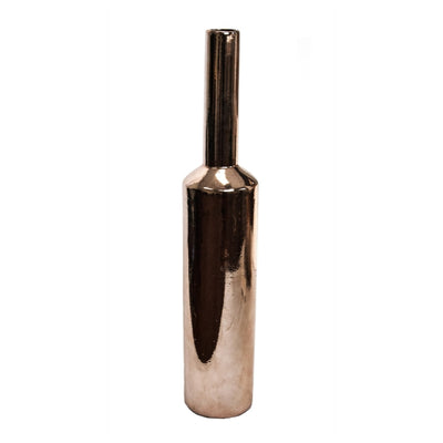 Bottle shaped Sleek Ceramic Bronze Vase