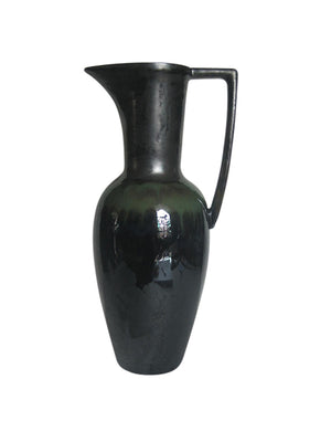 Ancient Ceramic Decorative Pitcher, Black