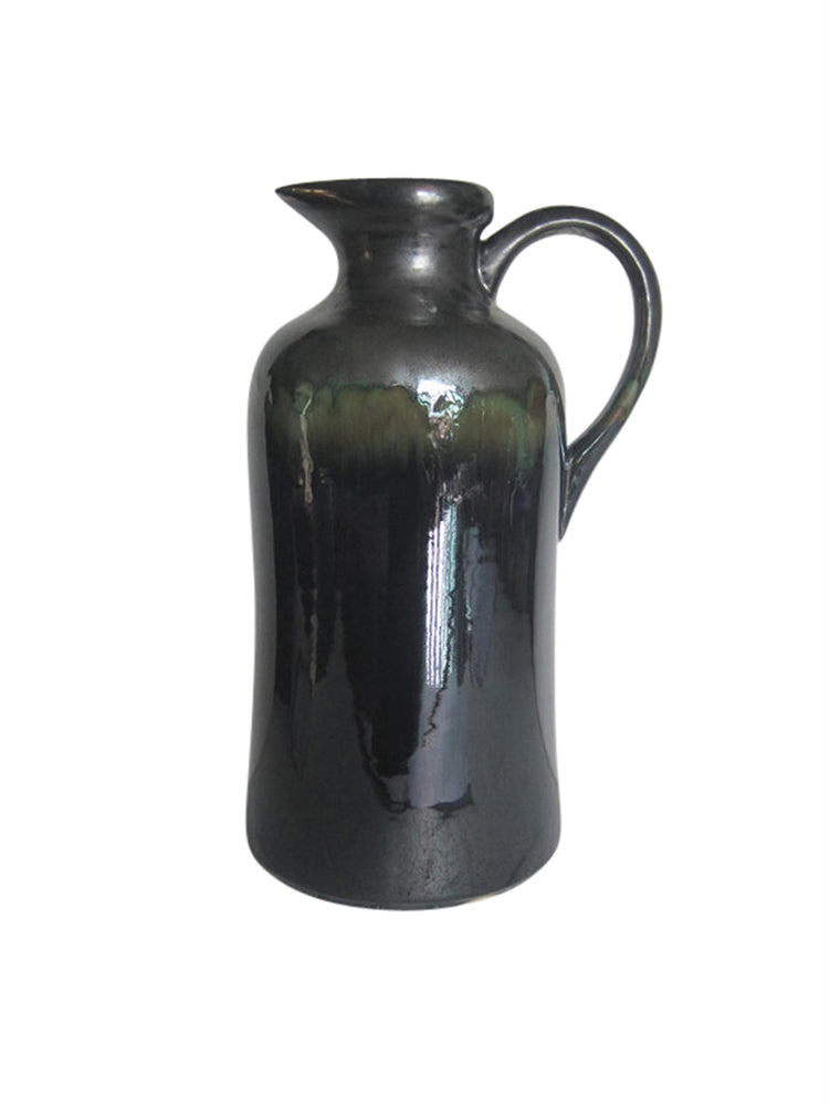 Old-style  Ceramic Decorative Pitcher, Black