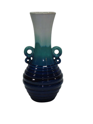 Beautifully Designed Ceramic Decorative Vase, Blue