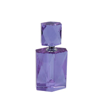 Beautifully Designed Crystal Perfume Bottle,  Purple