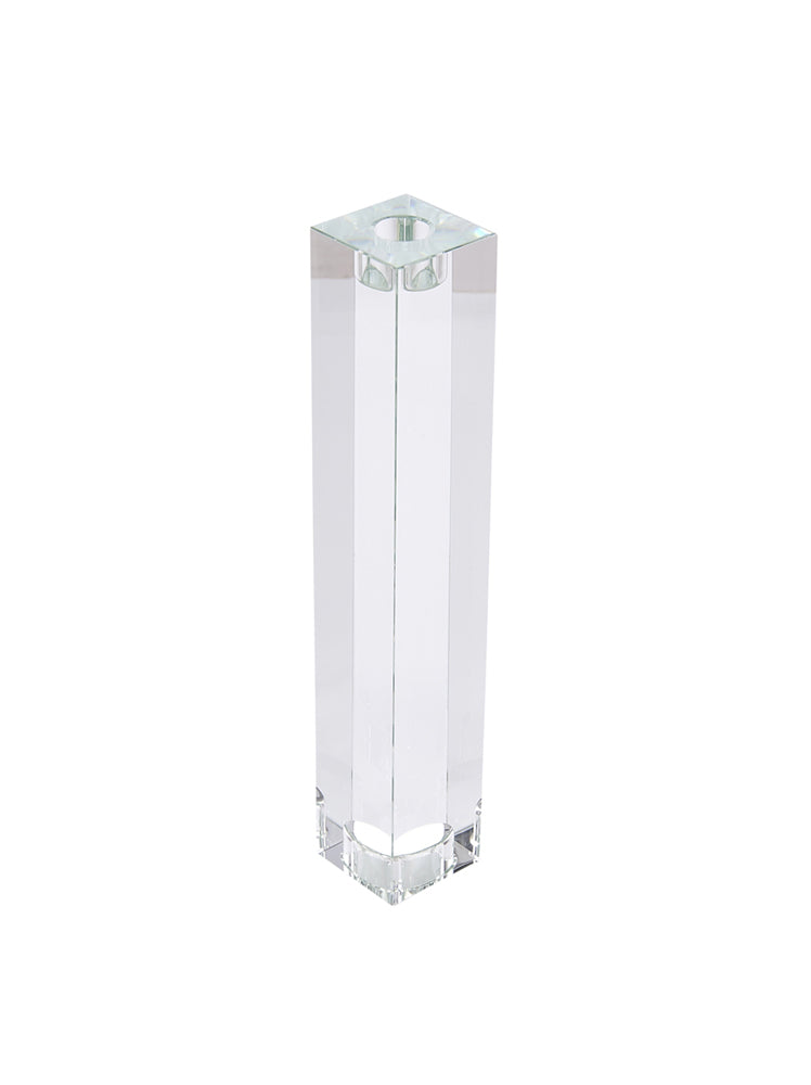 Aesthetic Clear Crystal Candle Holder
